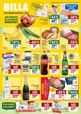 akční leták BILLA 16.4.2025-22.4.2025