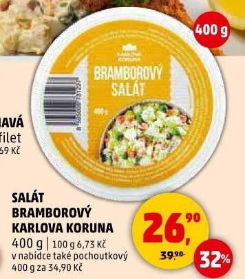 Bramborový salát Karlova Koruna