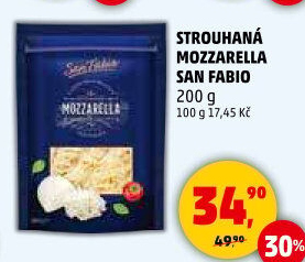Sýr Mozzarella strouhaná San Fabio