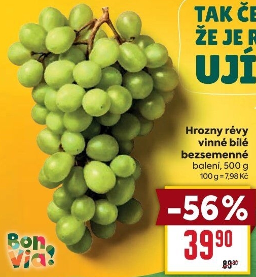 Hrozny bílé bezsemenné Billa Bonvia