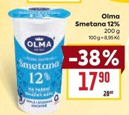 Smetana na vaření Olma 12%