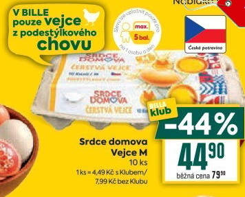 Vejce z podestýlky M Srdce Domova