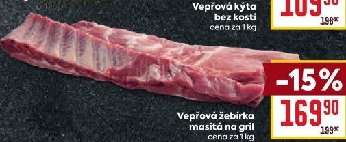 Žebra vepřová na gril