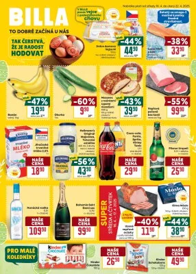 akční leták BILLA 16.4.2025-22.4.2025
