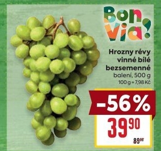 Hrozny bílé bezsemenné Billa Bonvia
