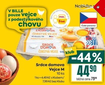 Vejce z podestýlky M Srdce Domova
