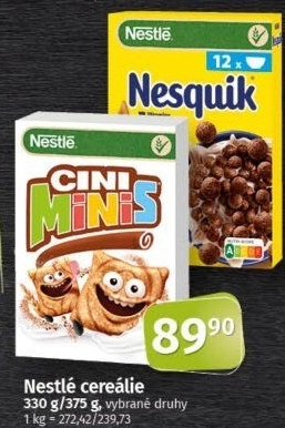 Cereálie Nestlé