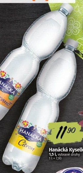 Ochucená voda Hanáckákyselka