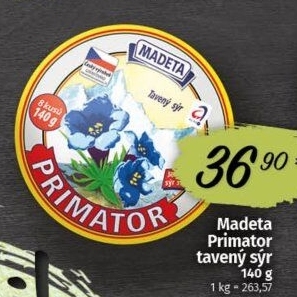 Sýr tavený Primátor Madeta