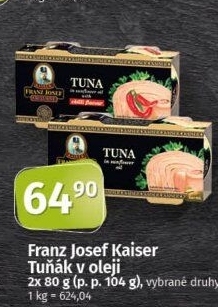 Tuňák v oleji Exclusive Franz Josef Kaiser