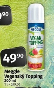 Vegan topping ve spreji Meggle