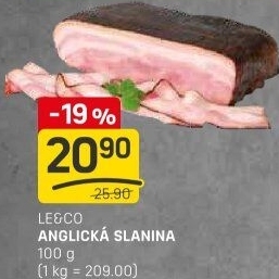 Anglická slanina LE&amp