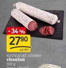 Salám Křemešník kostelecký Kostelecké uzeniny