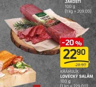 Salám lovecký Krahulík
