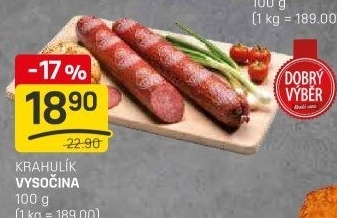 Salám vysočina Dobrý Výběr