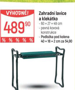 Zahradní klekátko
