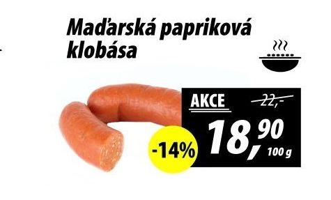 Maďarská papriková klobása