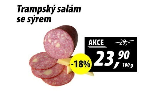 Salám trampský se sýrem