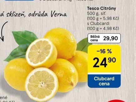 Citrony Tesco