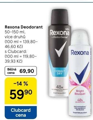Deodoranty Rexona