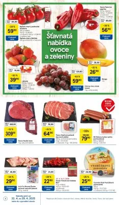 akční leták Tesco 22.4.2025-29.4.2025