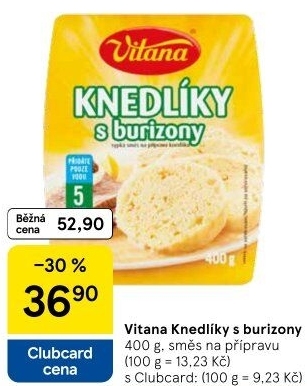 Knedlíky v prášku s burizony Vitana