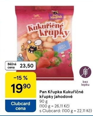 Křupky kukuřičné ochucené bez lepku Pan Křupka Rej
