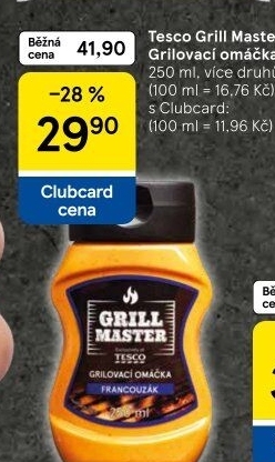 Omáčka grilovací Grill Master Tesco
