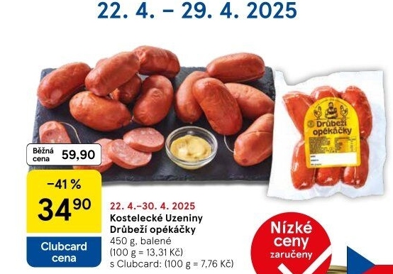 Opékačky drůbeží Kostelecké uzeniny