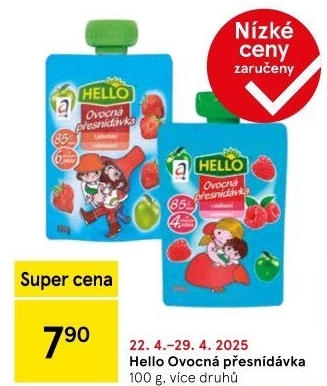 Ovocná kapsička Hello