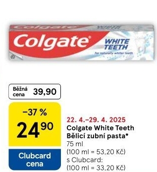 Pasta na zuby bělicí White Teeth Colgate