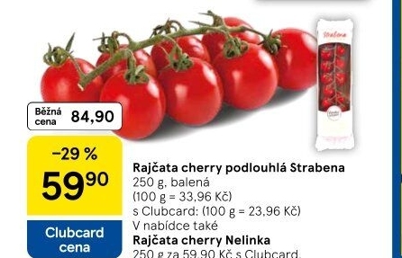 Rajčata cherry keříková Čerstvě utrženo