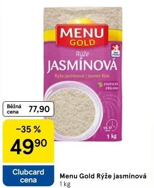 Rýže jasmínová Menu Gold