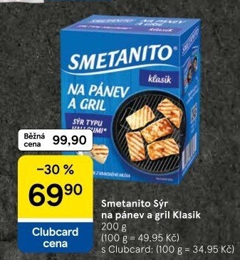 Sýr Smetanito na gril Želetava
