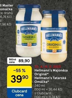 Tatarská omáčka Hellmann'