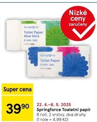 Toaletní papír 2vrstvý Springforce