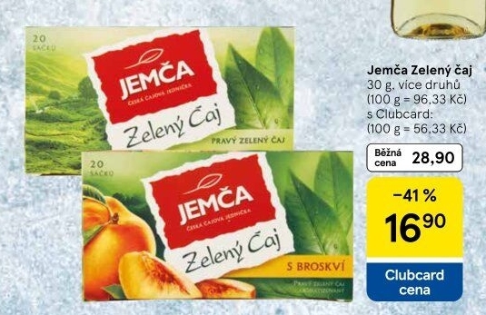 Zelený čaj Jemča