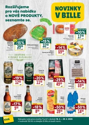akční leták BILLA 22.4.2025-27.4.2025