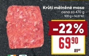 Krůtí mleté maso