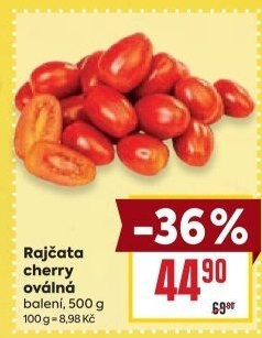 Rajčata cherry oválná