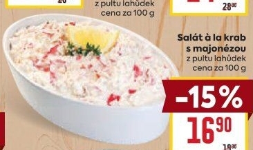 Salát a la krab s majonézou