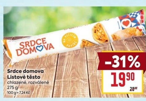 Těsto listové rozválené Srdce Domova