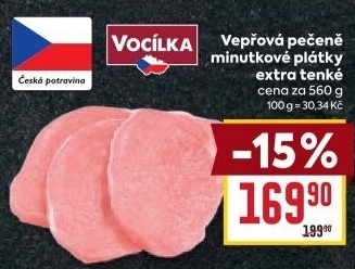 Vepřová pečeně bez kosti Vocílka