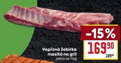 Žebra vepřová na gril