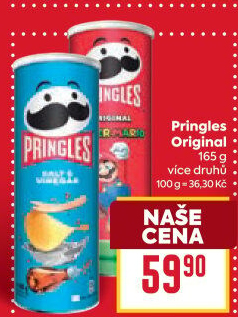 Chipsy Pringles - tubus