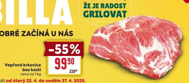 Vepřová krkovice bez kosti