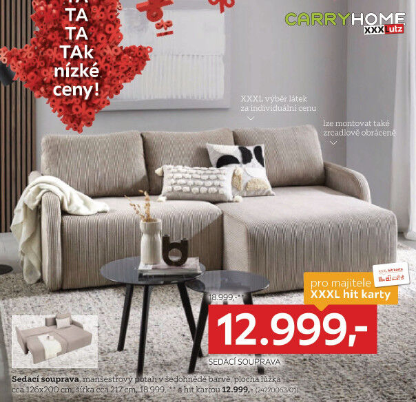 ROHOVÁ SEDAČKA
