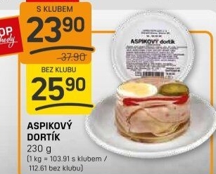 Aspikový dort