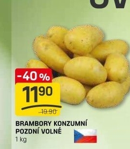 Brambory konzumní pozdní