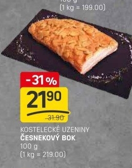 Česnekový bok Kostelecké uzeniny